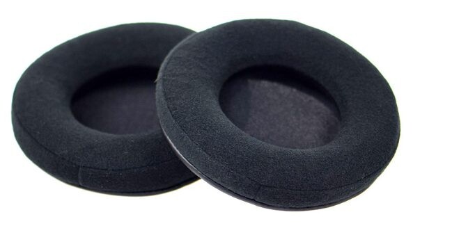 Náhradné náušníky pre slúchadlá Audio Technica ATH-AD1000X, 2000X, 900X, 700X - Čierne, semišové