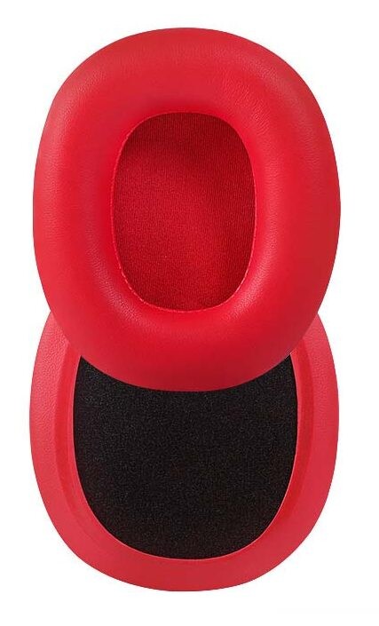 Náhradné náušníky pre slúchadlá Edifier W800BT, W808BT, K800, K830, K815P, G1 - Červené, kožené