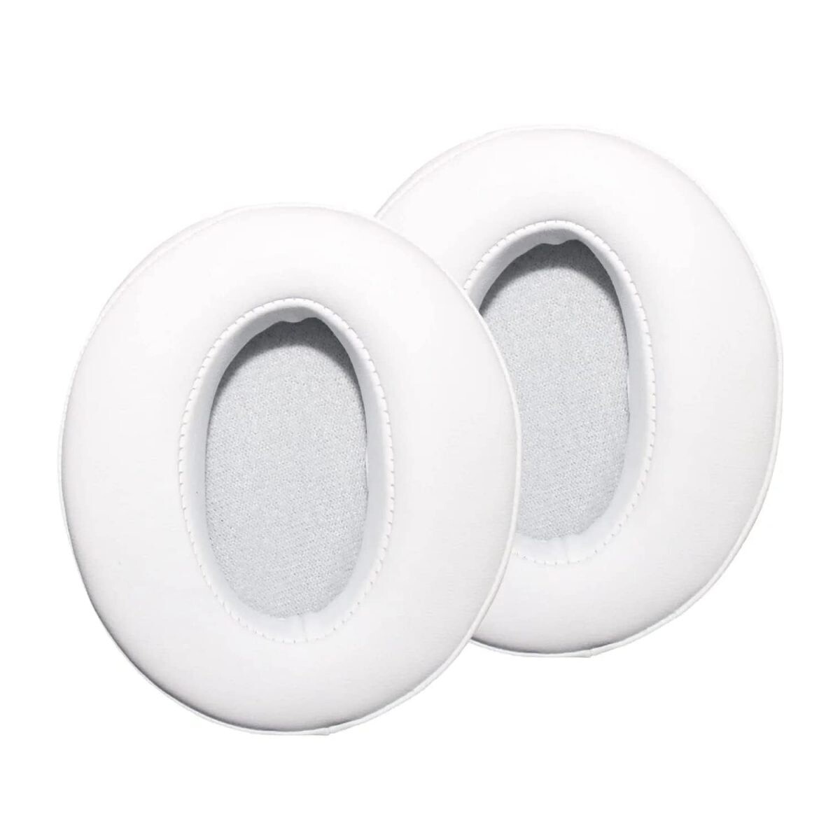 Náhradné náušníky pre slúchadlá Sennheiser HD300, 300BT, 400S, 458BT, 4.40BT, 4.50BT, 4.50BTNC - biele, kožené