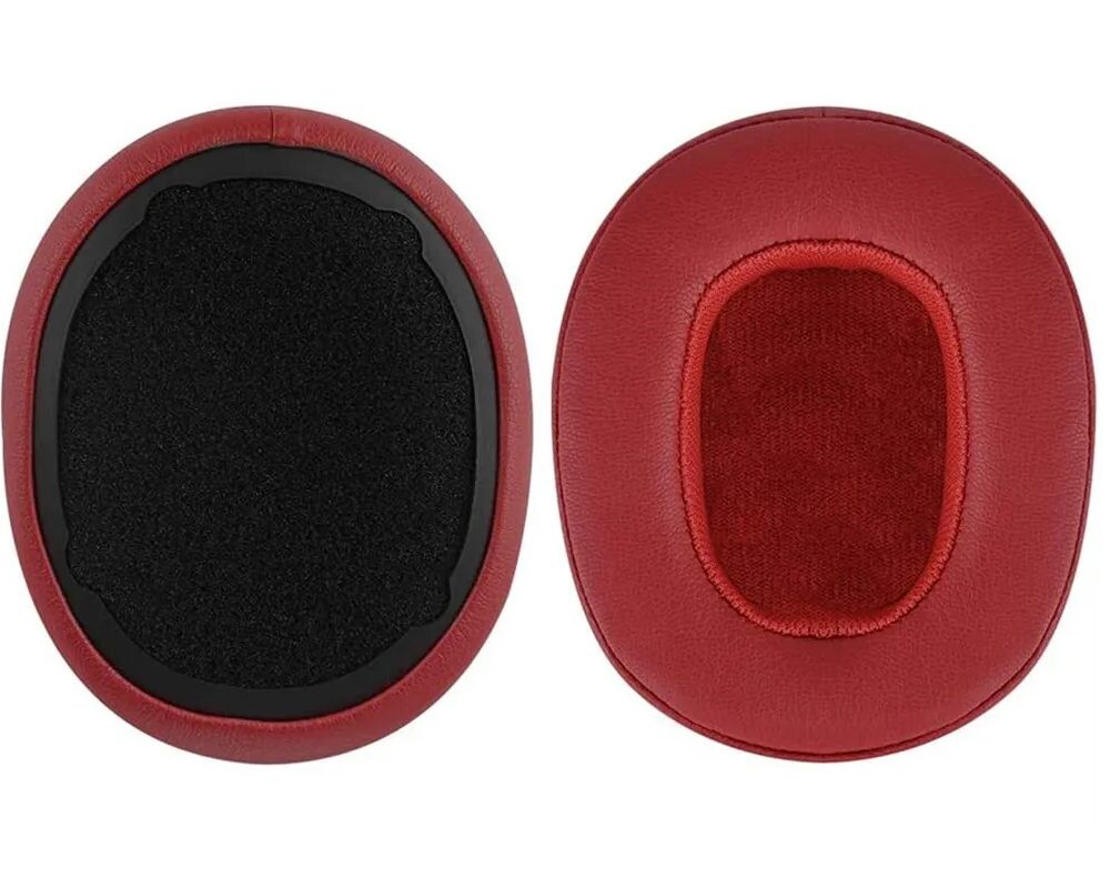 Náhradné náušníky pre slúchadlá SkullCandy Hesh 3.0 a Crusher - Červené, kožené