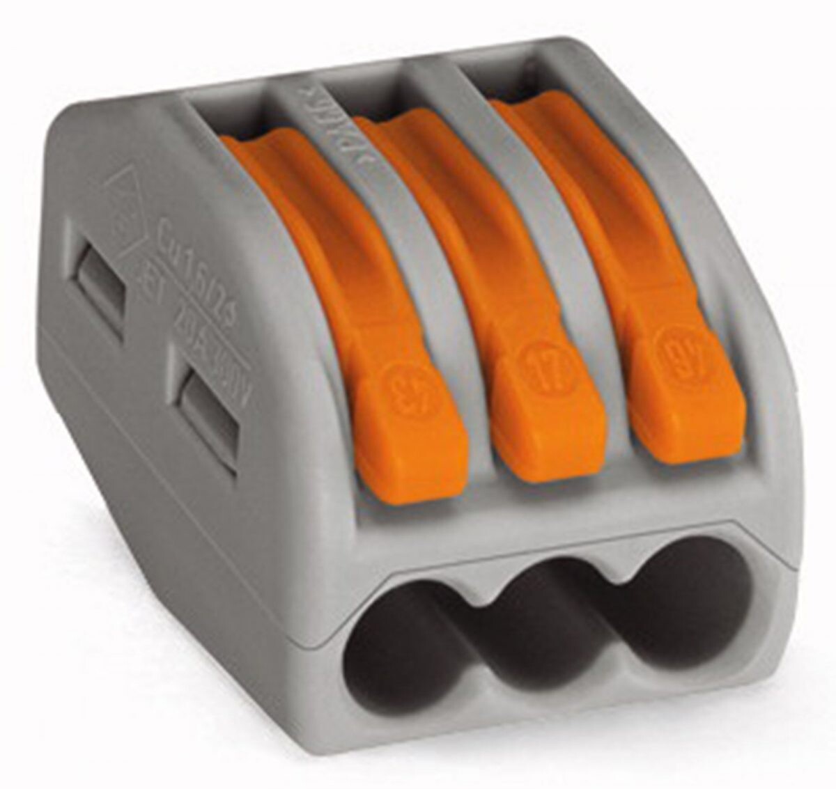 Inštalačná bezskrutková rýchlosvorka PCT-213 250V 32A