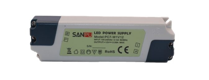 Zdroj 12V 0,58 A 7W spínaný SANPU PC7-W1V12
