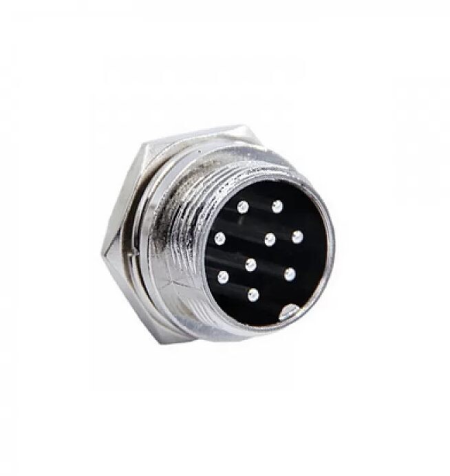 Konektor 16 mm GX16 - 9 pinov - Samec do panelu