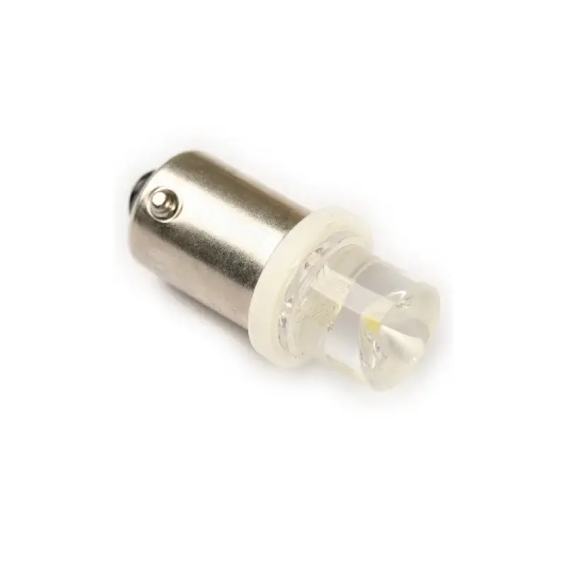 LED 10mm pätice prepadnuté čelo BA9S - Biela, 6V