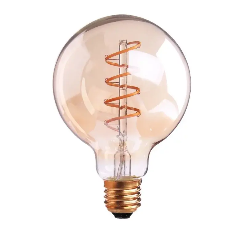 Dizajnová retro žiarovka LED Edison G95 4W, pätica E27