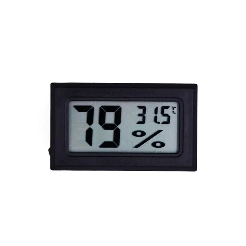 Digitálny vlhkomer / teplomer, -50 ° C - 70 ° C, čierny
