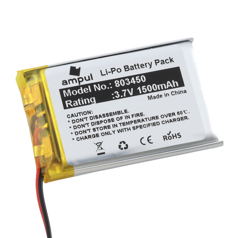 Li-Pol batéria 1500mAh, 3.7V, 803450