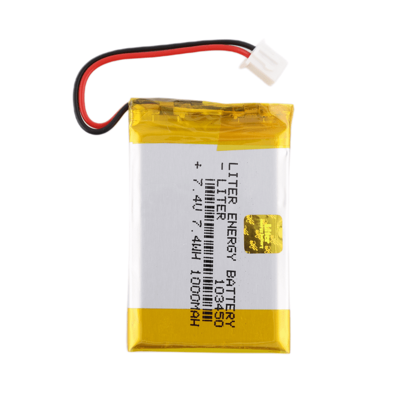 Li-Pol batéria 1000mAh, 7.4V, 103450, XH2.54 - 2pin