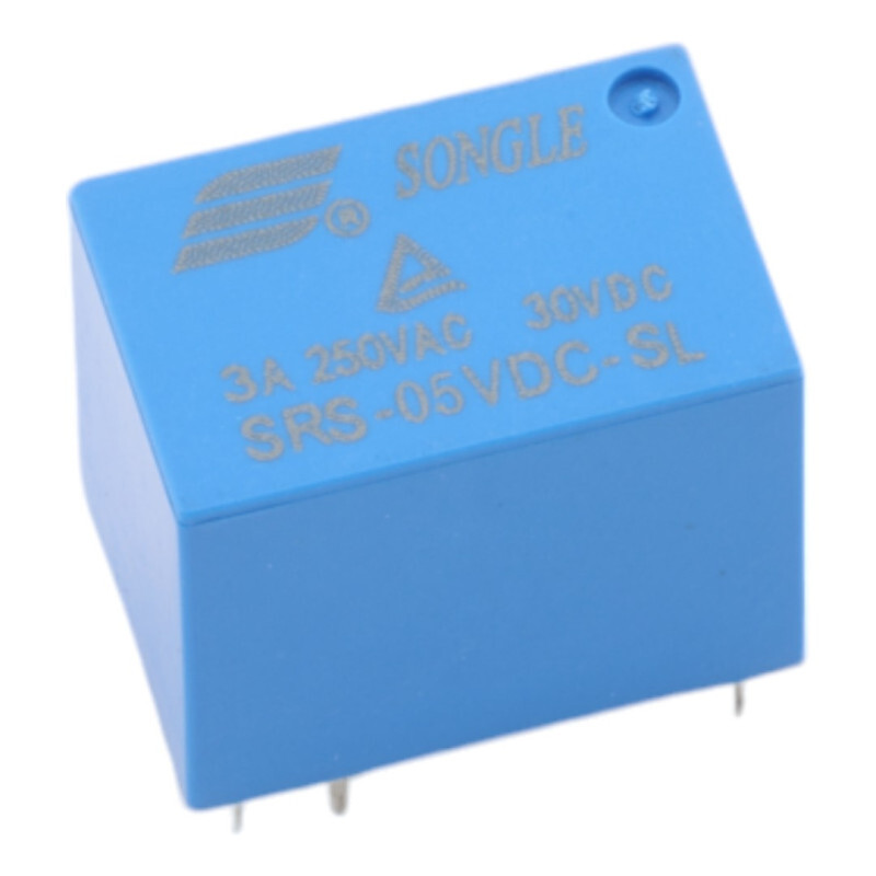 Relé SRS-05VDC-SL, 5V DC/250V AC, 30V DC 3A
