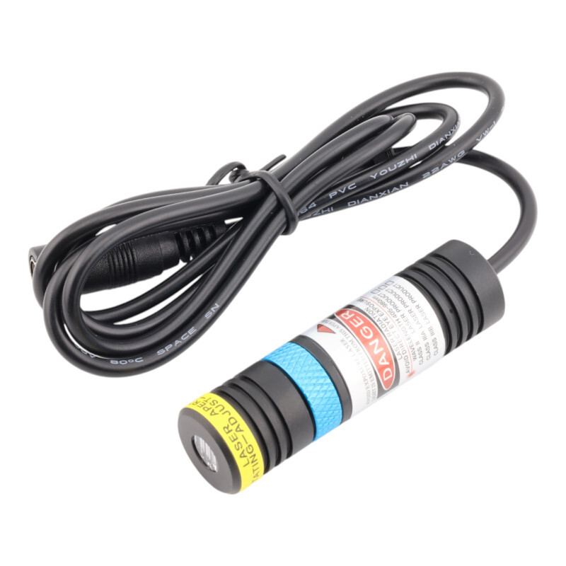 Laserový modul modrý 450nm, línia, 5° 10 mW