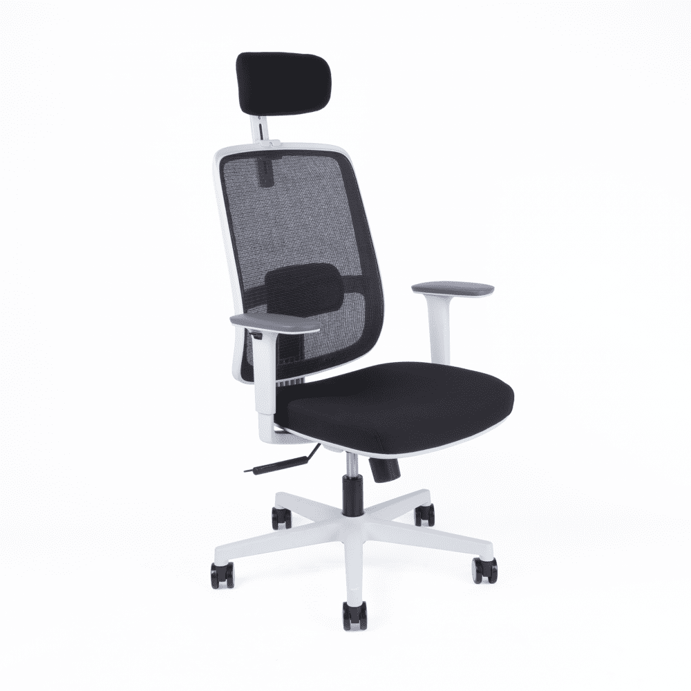 Kancelárska ergonomická stolička CANTO W — čierna / biela