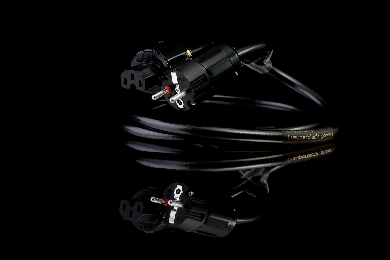 Cable4 SuperBlack POWER EU-IEC 1m