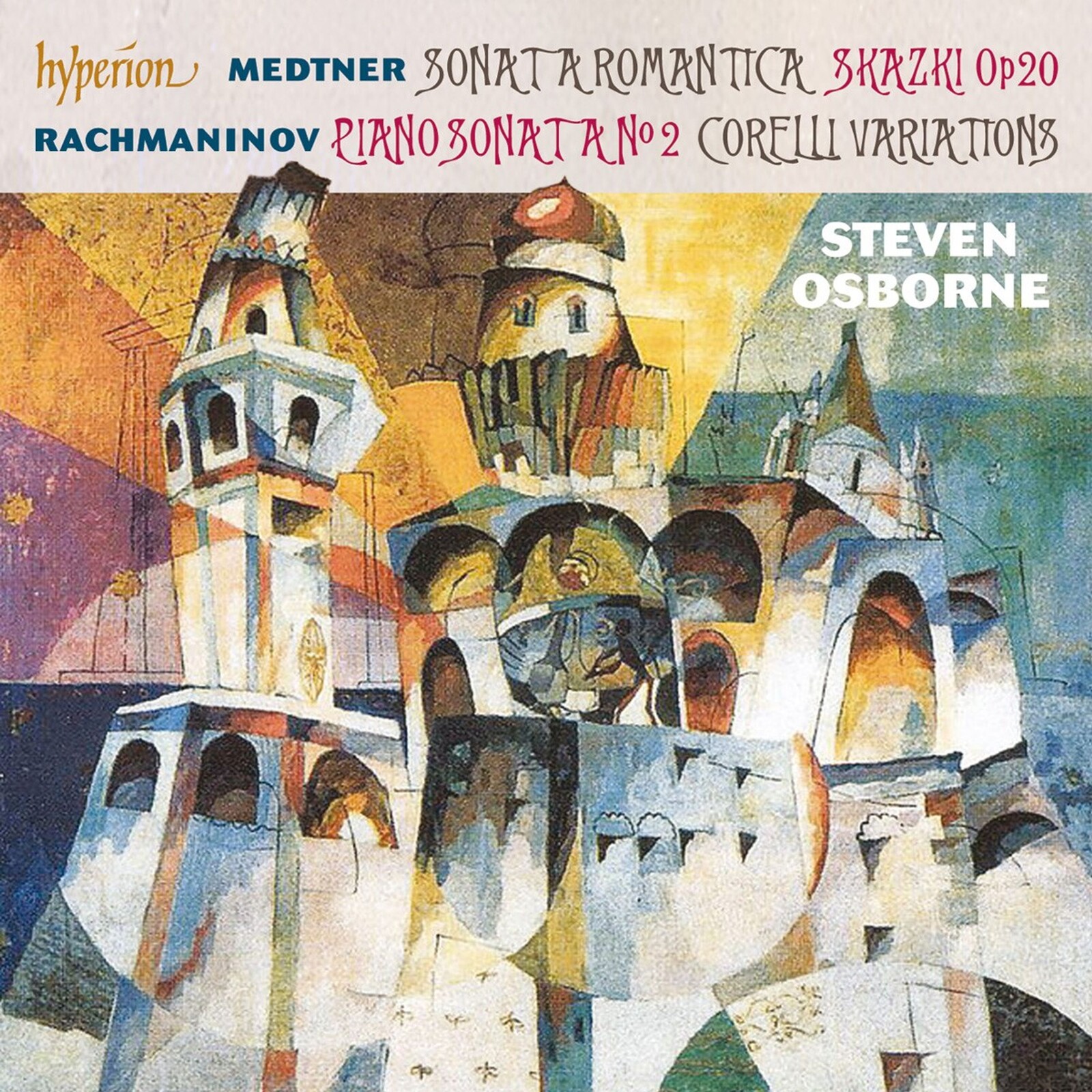 Steven Osborne, MEDTNER & RACHMANINOV: PIANO SONATAS, CD
