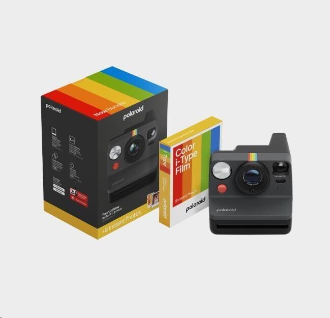 Polaroid Now Gen 3 Black bundle with Color Film (8 photos)