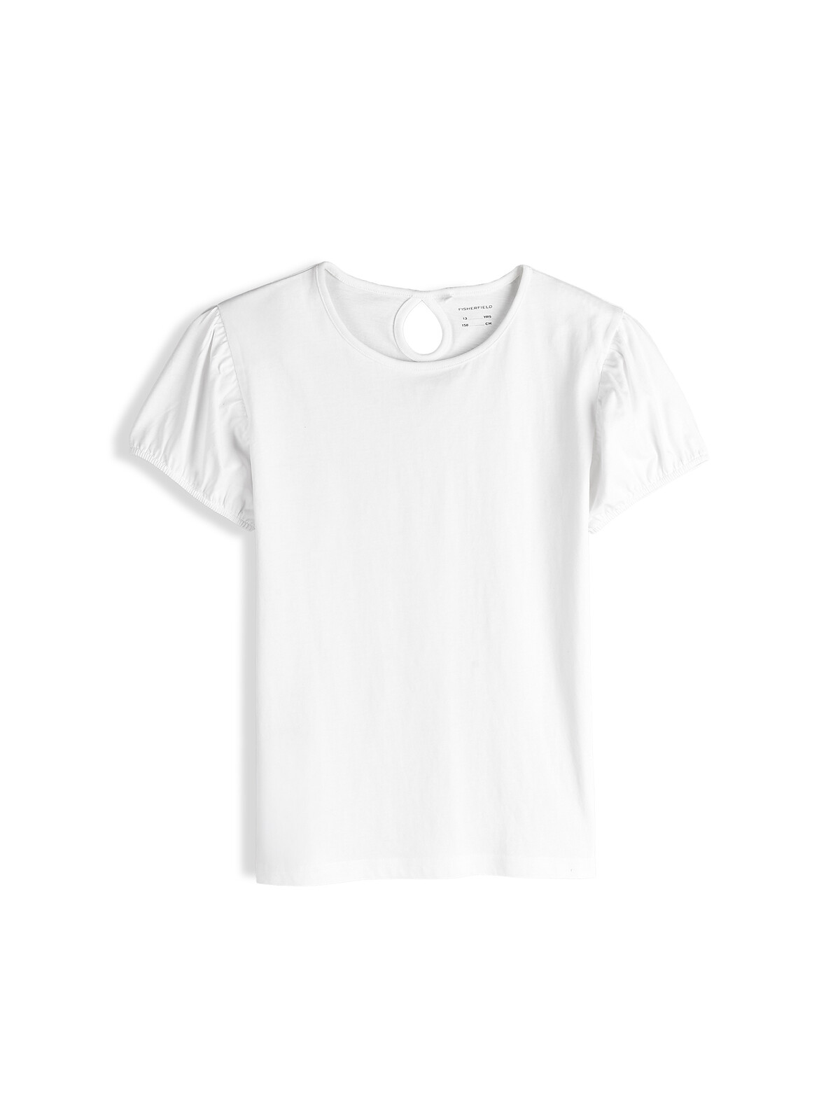 GATE Bavlnené tričko s pufovanými rukávmi