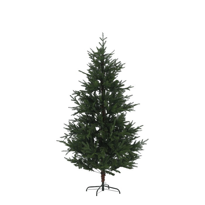KONDELA Trisy vianočný stromček s kovovým stojanom 180 cm zelená