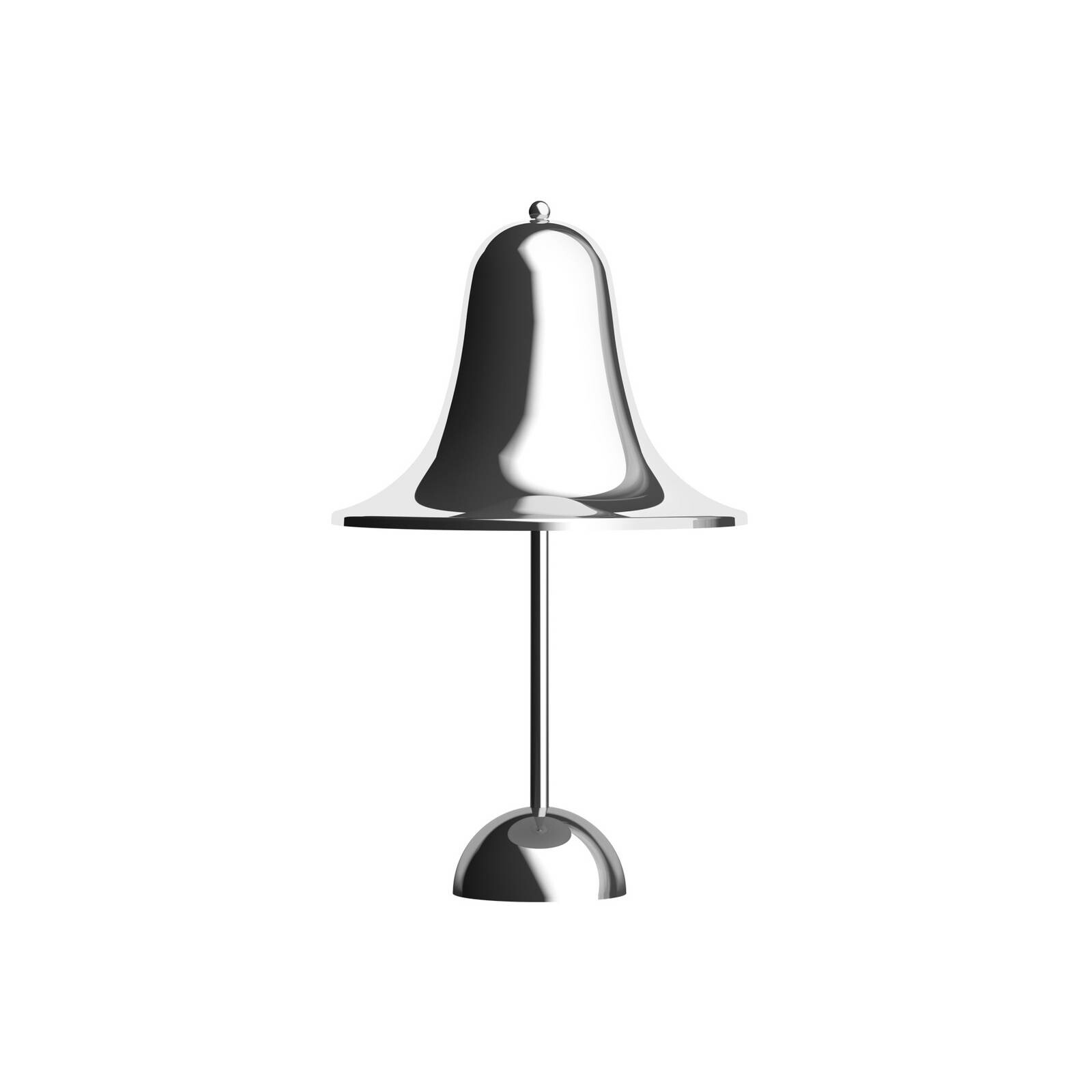 VERPAN stolová LED lampa Pantop, chróm, výška 30 cm, IP44