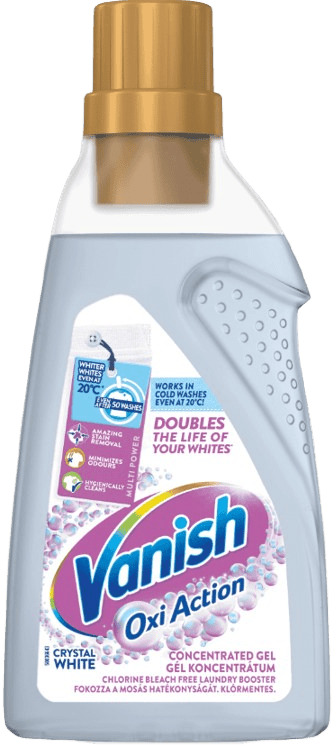VANISH OXI ACTION WHITE - Gél na bielenie a odstránenie škvŕn 0,75 L