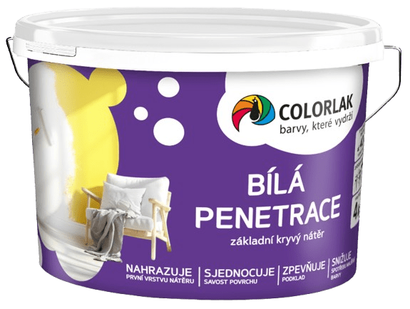 V1005 - Biela interiérová penetrácia (biela, 15 kg)