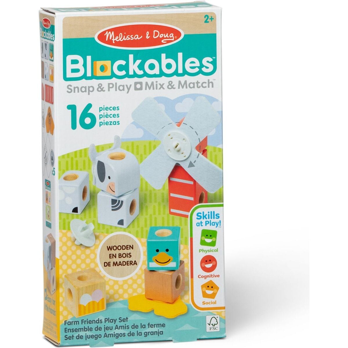 Melissa & Doug blockables stavebnica farma