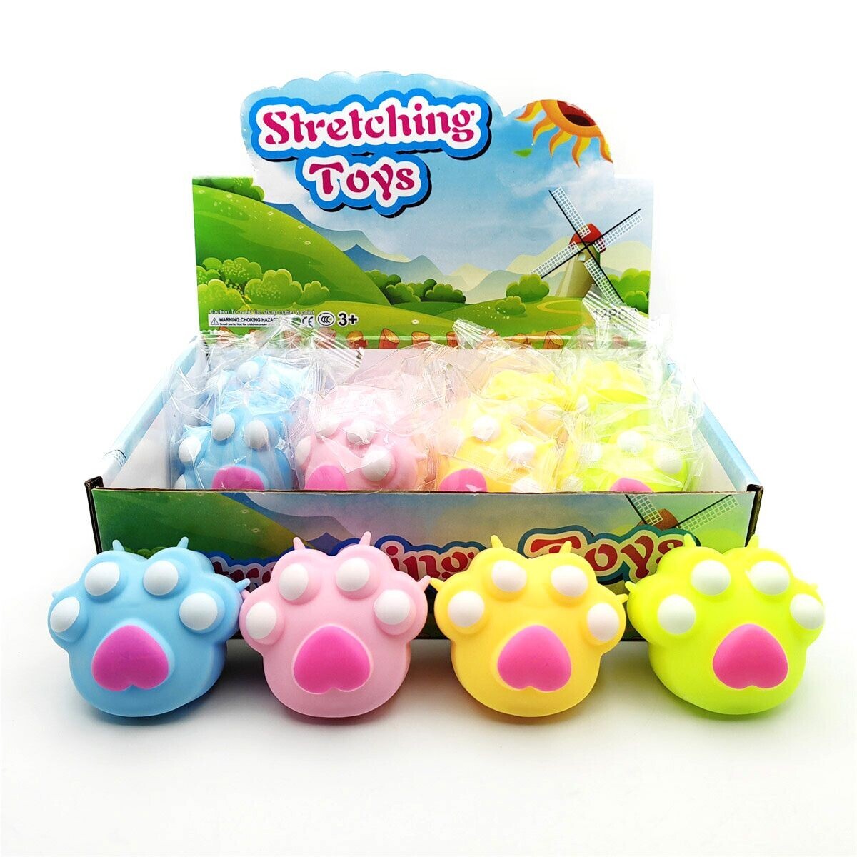 Vtipná hračka - mačacia labka stláčacia