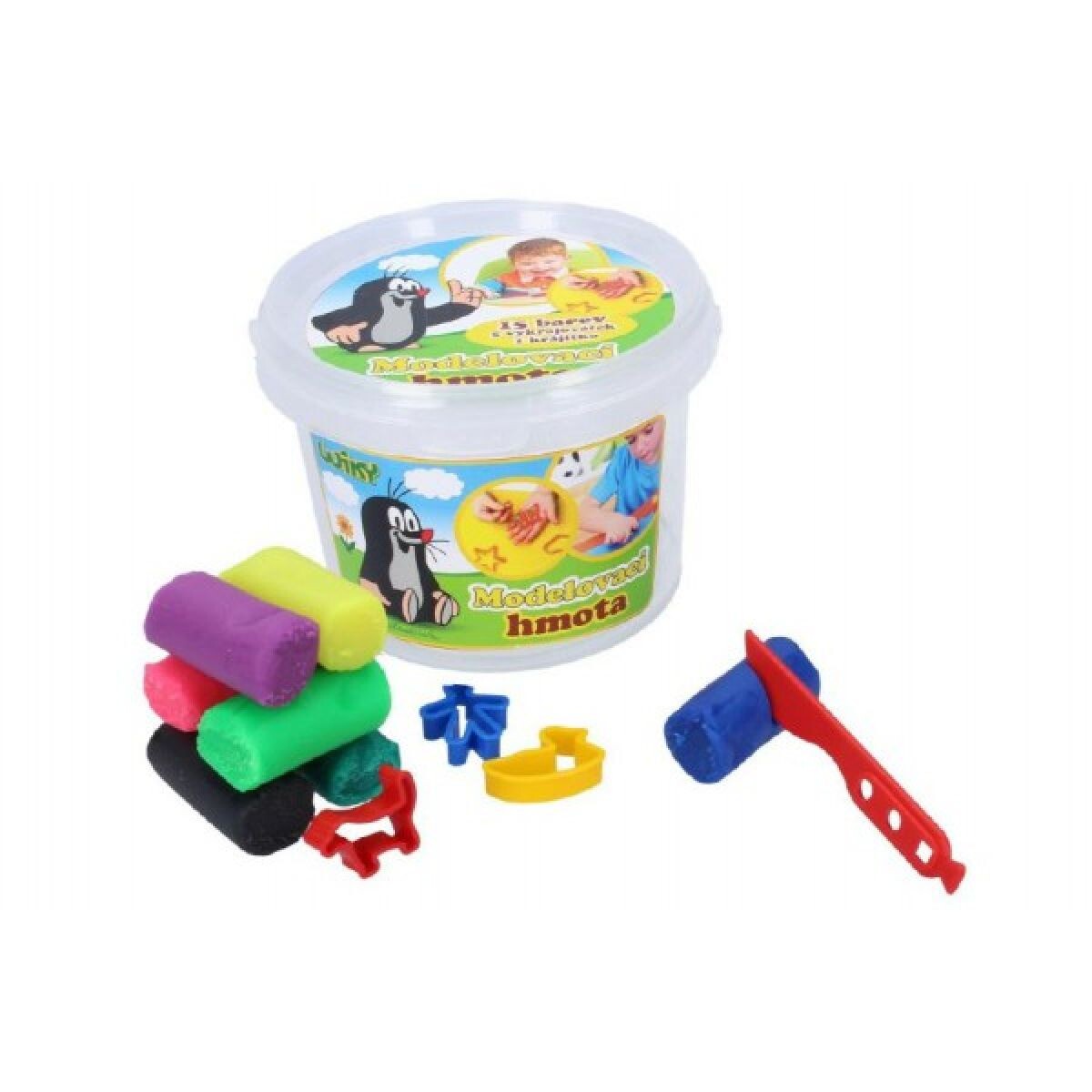 Wiky Plastelína Krtko s vykrajovátka 15 farieb