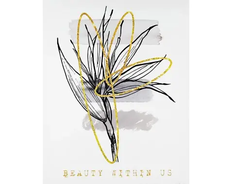 Obraz na plátne Abstrakcia Beauty Within Us, 40x50 cm%