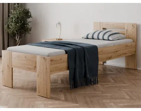 Posteľ Osaka 80x200 cm, dub artisan%