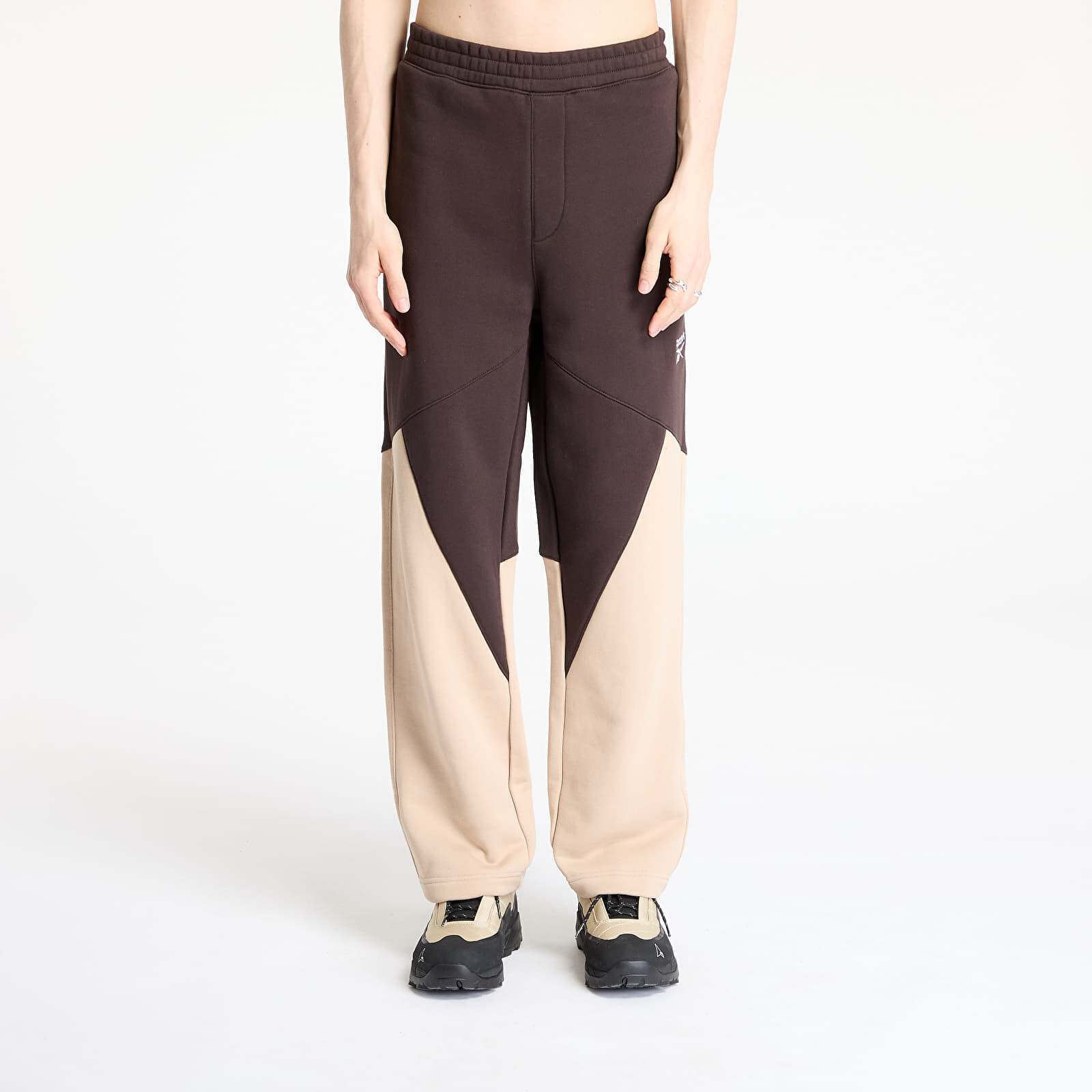 Tepláky Reebok Wide Leg Ft Unearthed Pants UNISEX Brown/ Tan S