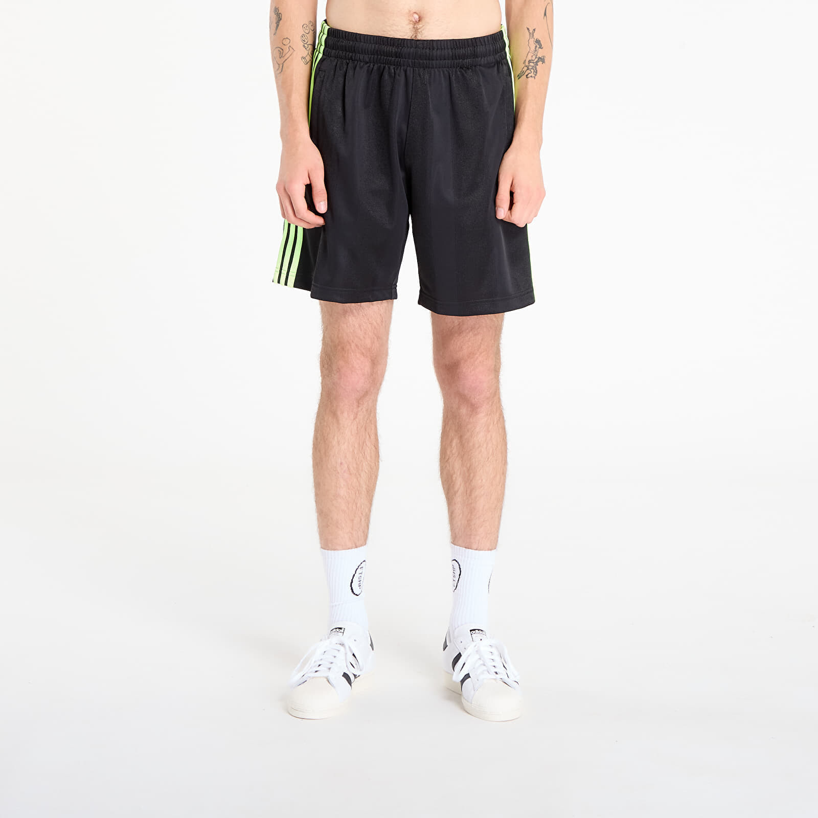 Šortky adidas Jacquard Shorts Black/ Signal Green L