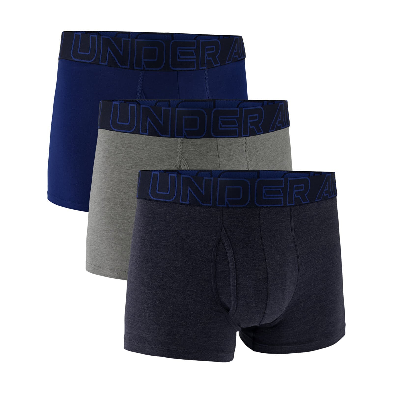 Boxerky Under Armour M Perf Cotton 3in 3-Pack Navy L