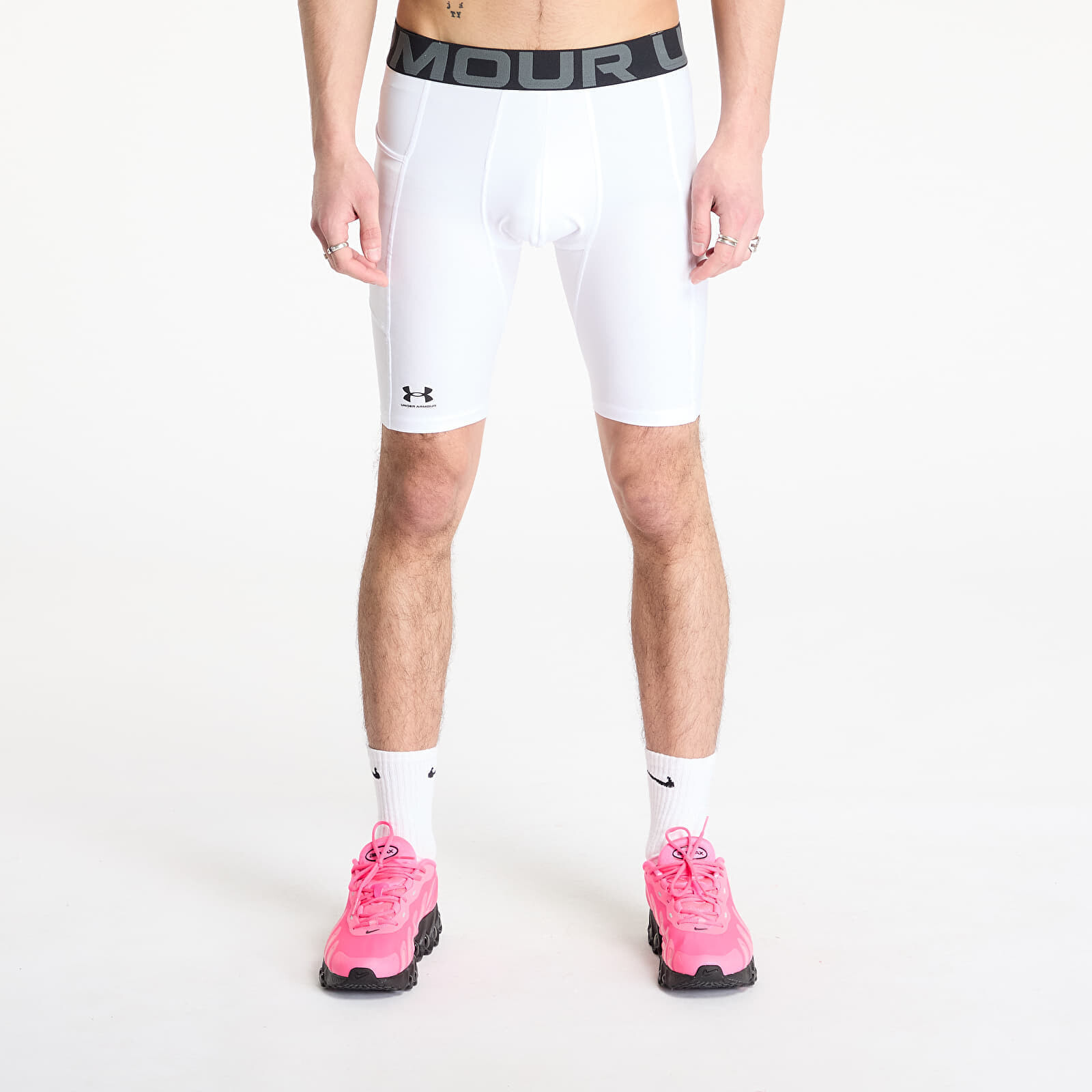 Šortky Under Armour Hg Armour Long Shorts White/ Black XS