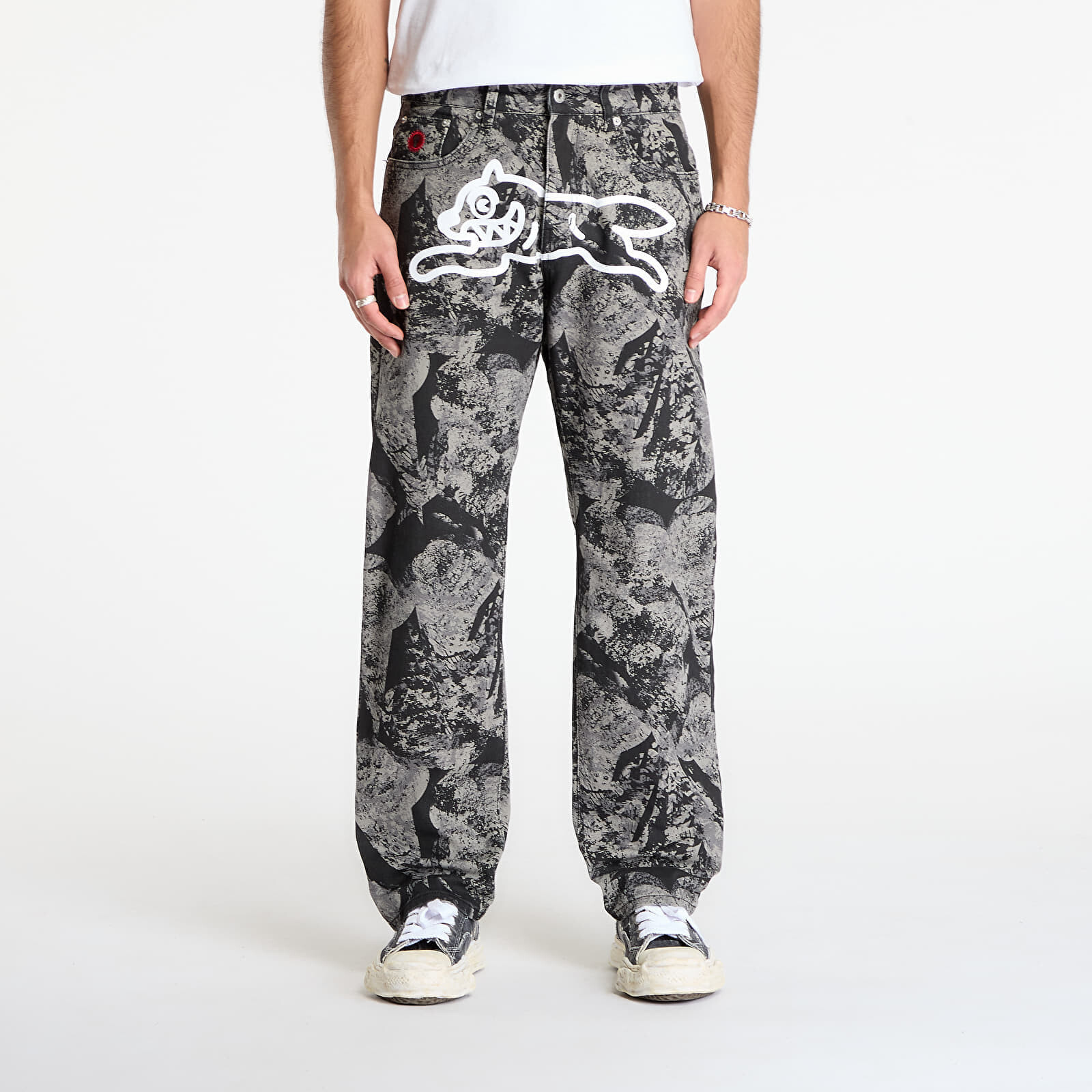 Džínsy Billionaire Boys Club Icecream Cone Stamp Denim Pants Grey 30