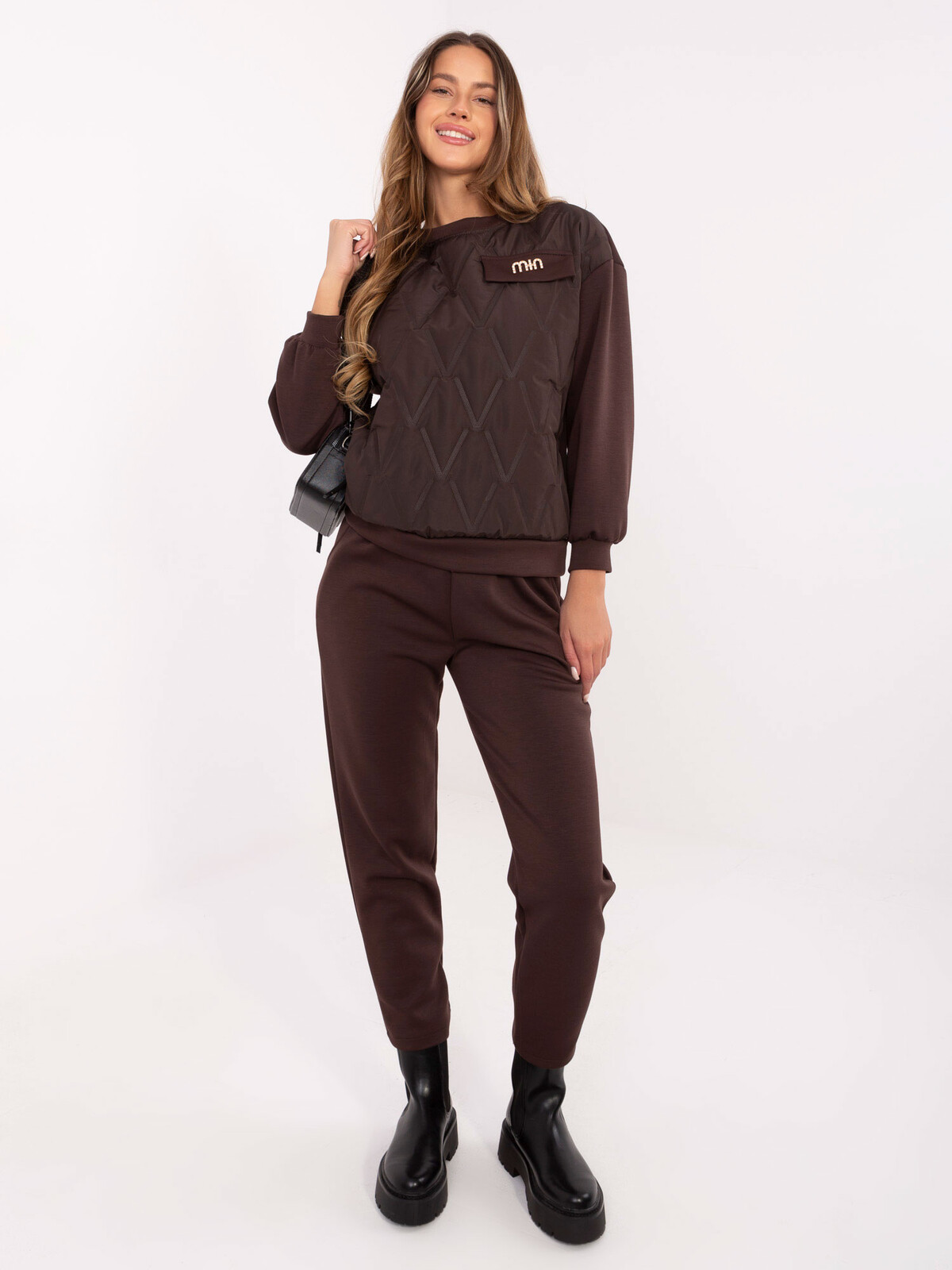 Dámsky tmavohnedý komplet