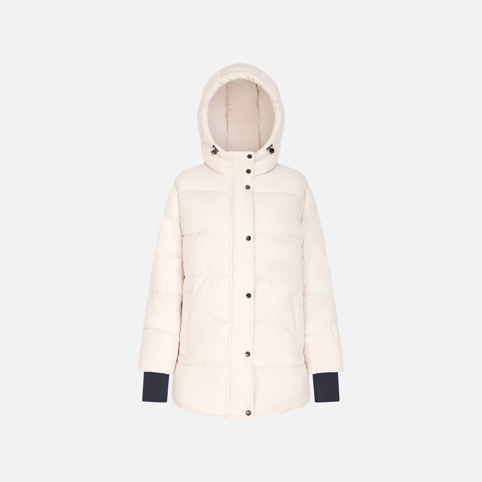 Krémová dámska páperová bunda Geox Spherica