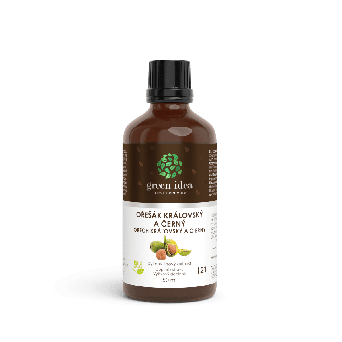 Orech kráľovský tinktúra – kvapky 50 ml – Green idea