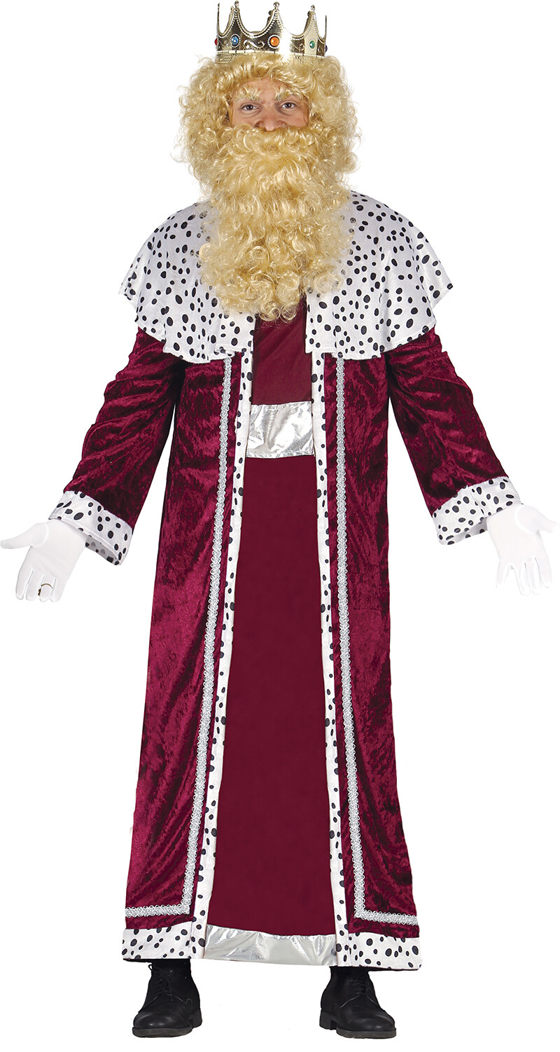Guirca Kostým kráľ Gašpar - červený Veľkosť - dospelý: L