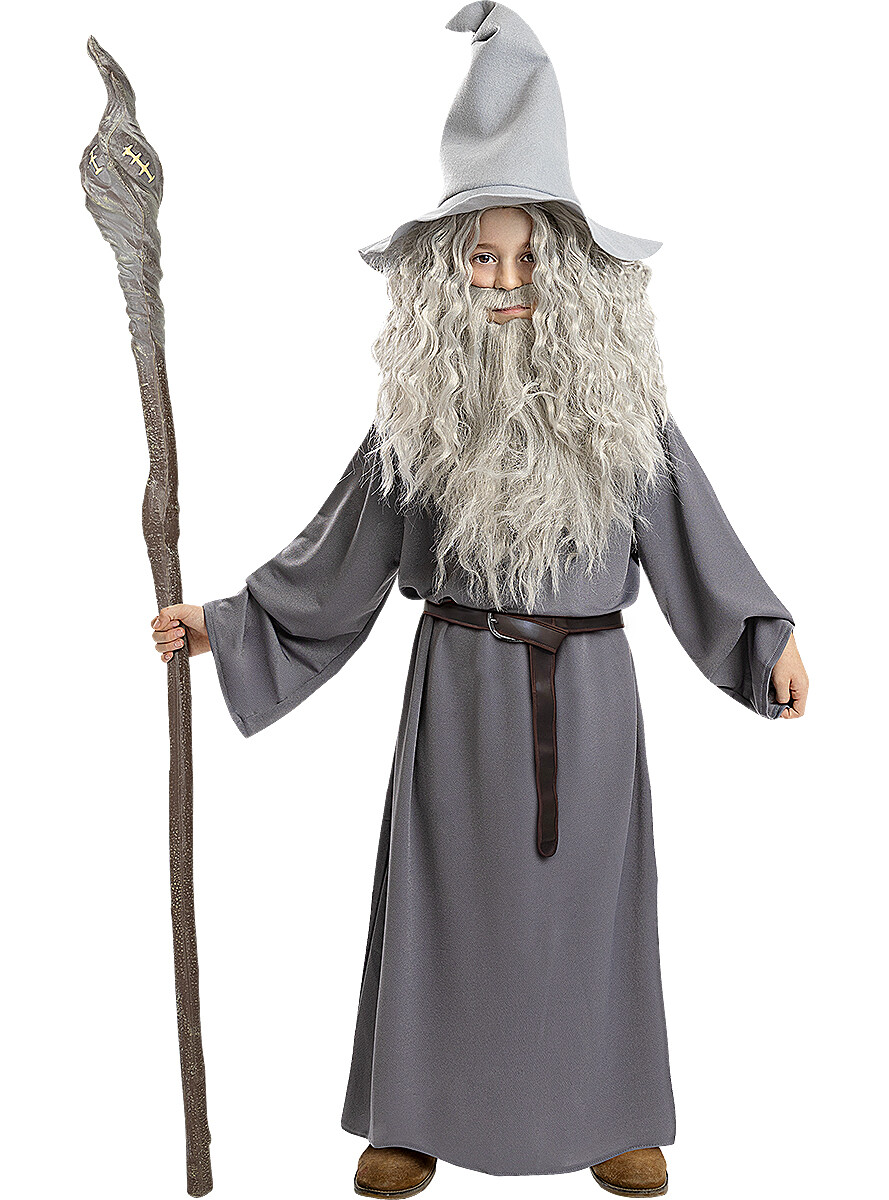 HeliumKing Detský chlapčenský kostým Gandalf - Pán prsteňov Veľkosť - deti: M: 105 - 116 cm