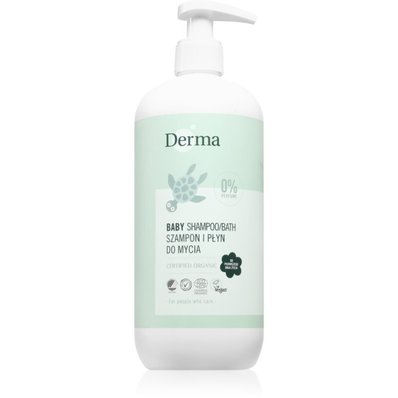Derma Baby Shampoo/Bath detský šampón na telo a vlasy 500 ml