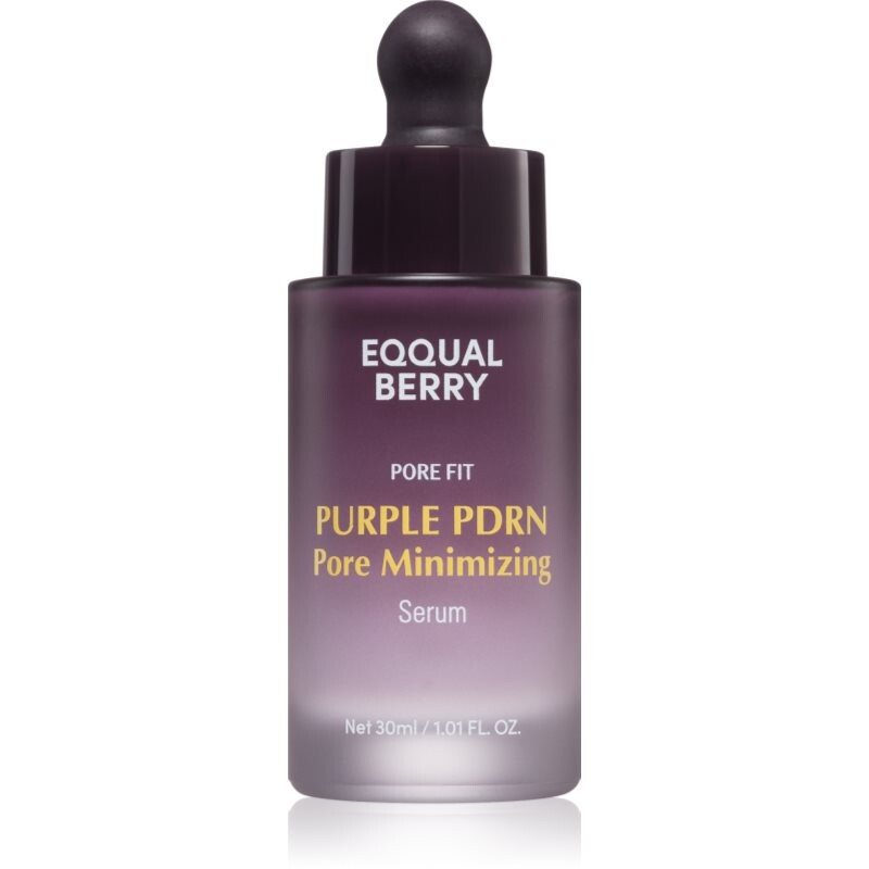 EQQUALBERRY Purple PDRN Pore Minimizing Serum sérum pre redukciu rozšírených pórov pre rozjasnenie a hydratáciu 30 ml