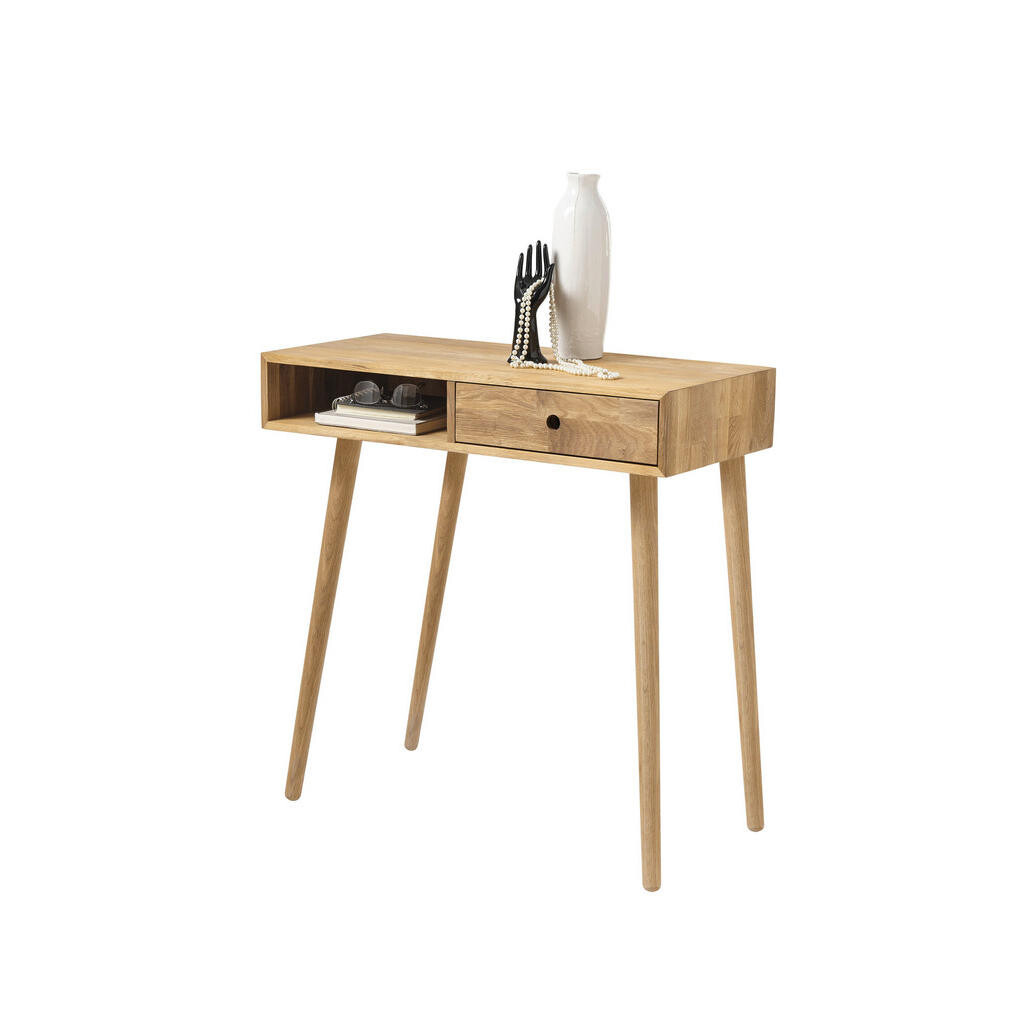 MID.YOU KONZOLOVÝ STOLÍK, prírodná farba, drevo, 80/80/35 cm