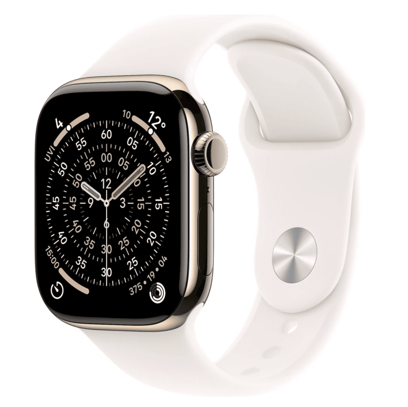 APPLE Watch 11 GPS + Cellular 46 mm Zlatý titán so svetlo rumeným športovým remienkom - M/L