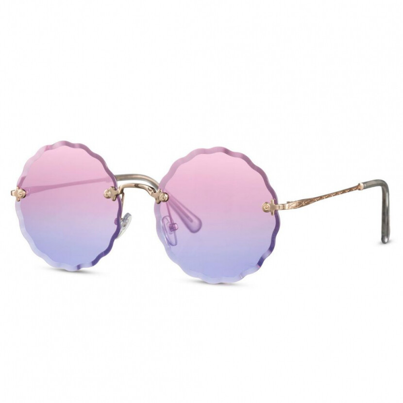Slnečné okuliare Solo Rounds - zlaté-ružové