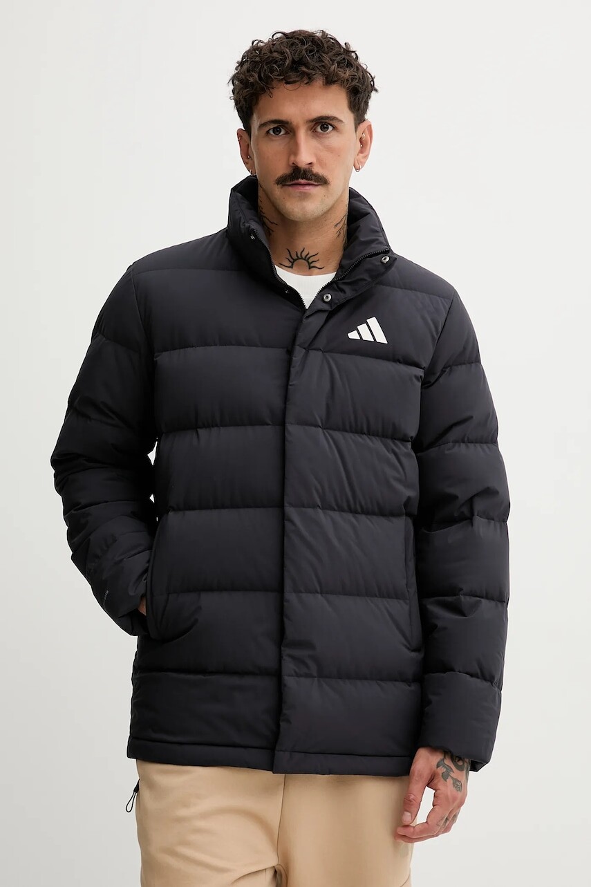 Páperová bunda adidas Helionic čierna farba, zimná, JN2092