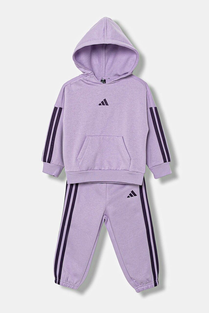 Detská tepláková súprava adidas fialová farba, JV9856