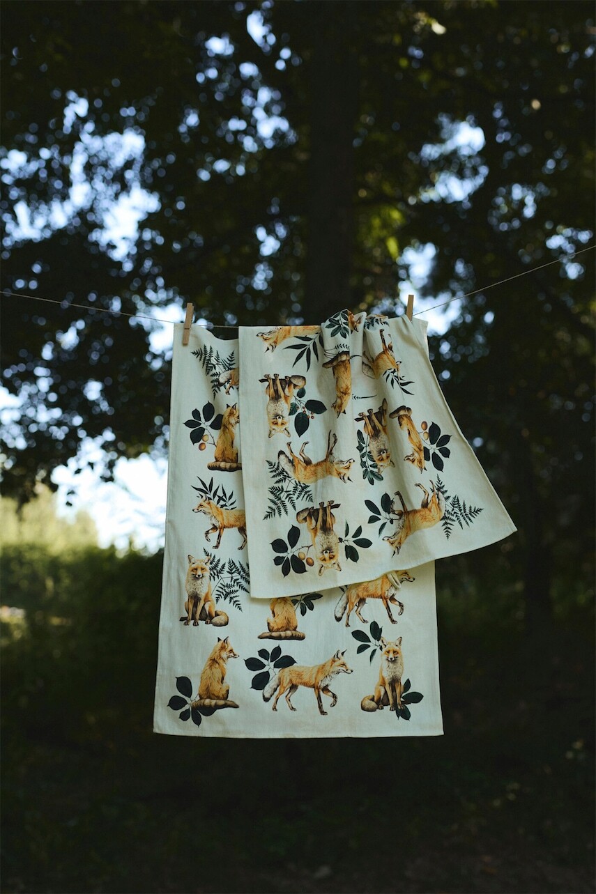 Bavlnené kuchynské utierky Medicine 2-pak béžová farba