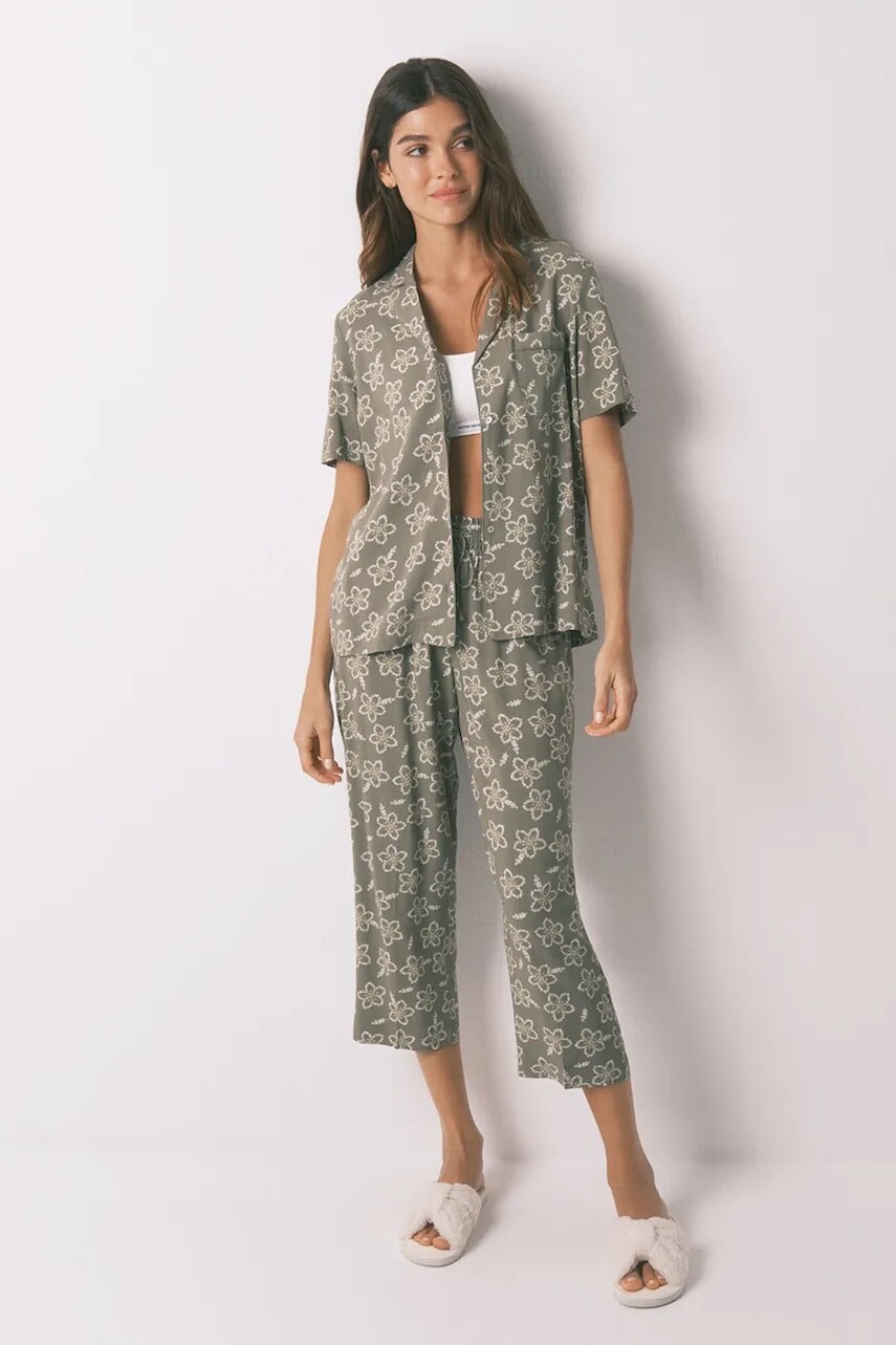 Pyžamo women'secret dámske, zelená farba, 4852101