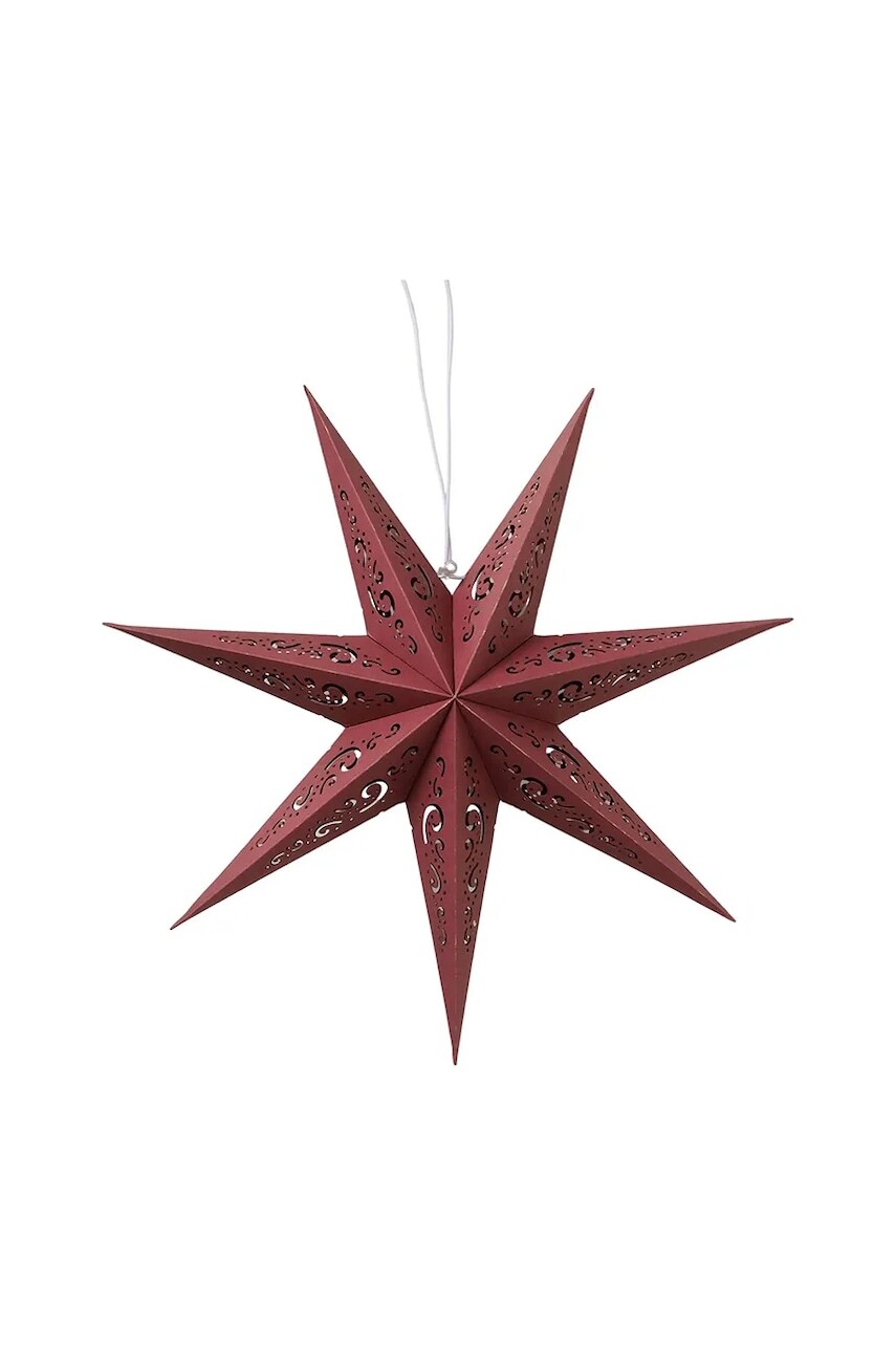 Závesná dekorácia Boltze Kassina 16,5 x 50 cm bordová farba