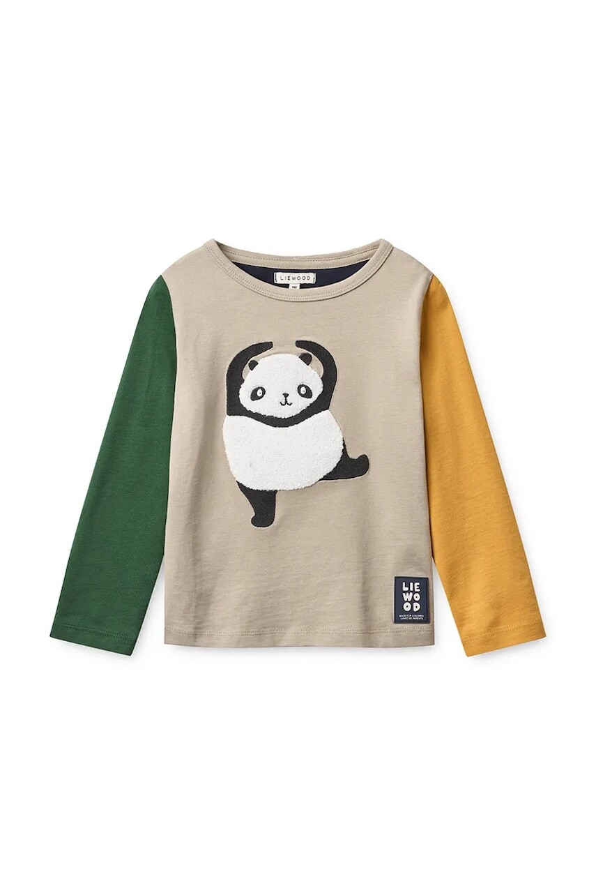 Detská bavlnená košeľa s dlhým rukávom Liewood Apia Placement Longsleeve T-shirt viac farieb, s potlačou, LW20675