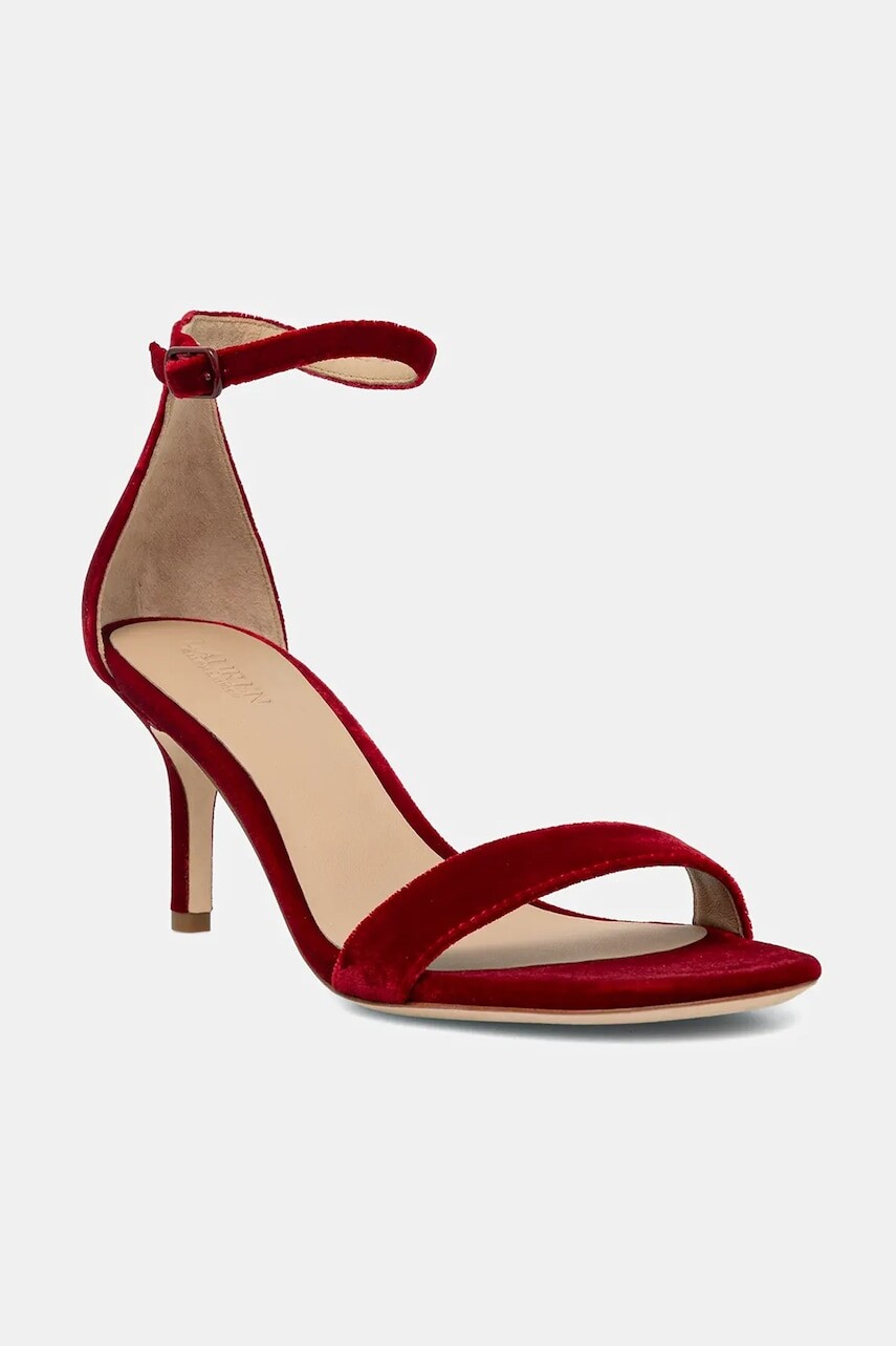 Sandále Lauren Ralph Lauren Allie Mid červená farba, 802980559005